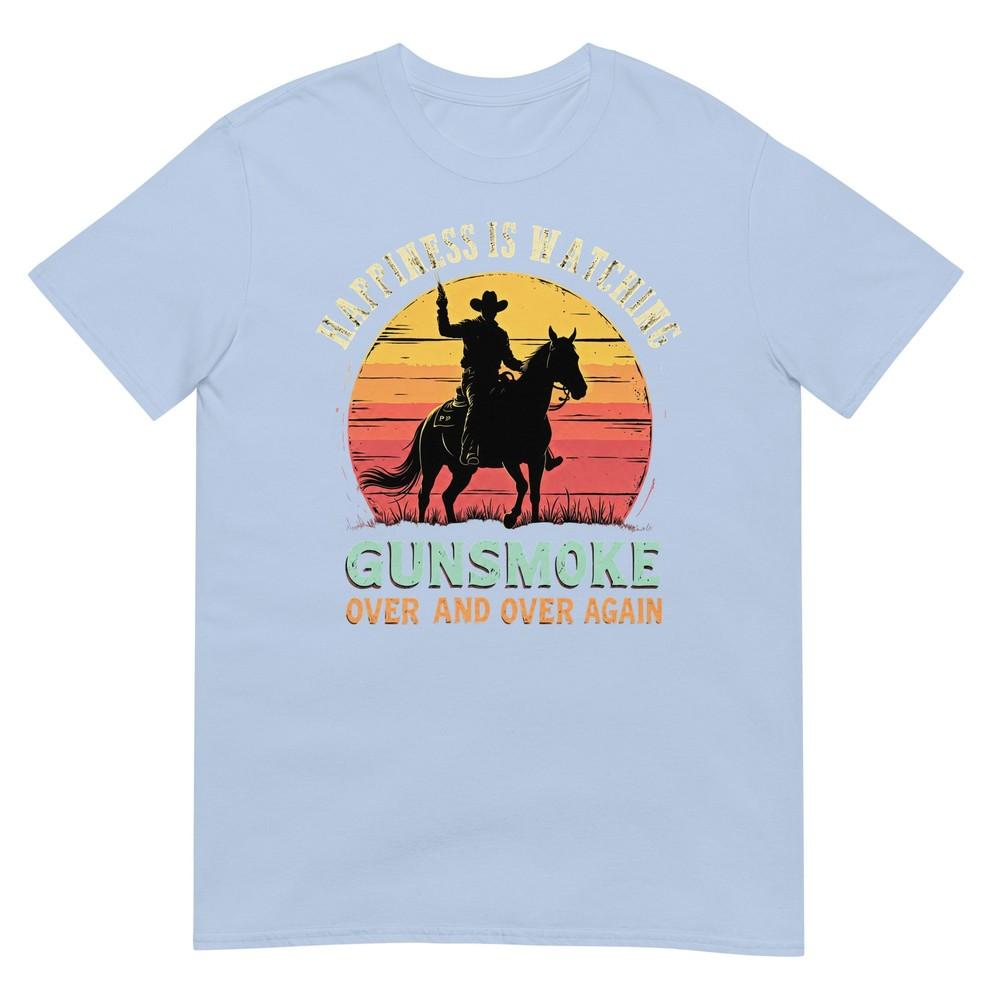 Cowboy Gunsmoke Over And Over Again Tshirt S
