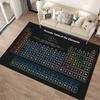Modern Periodic Table of Elements Rug Suitable for use as an anti-slip game mat for living room and bedroom sofas