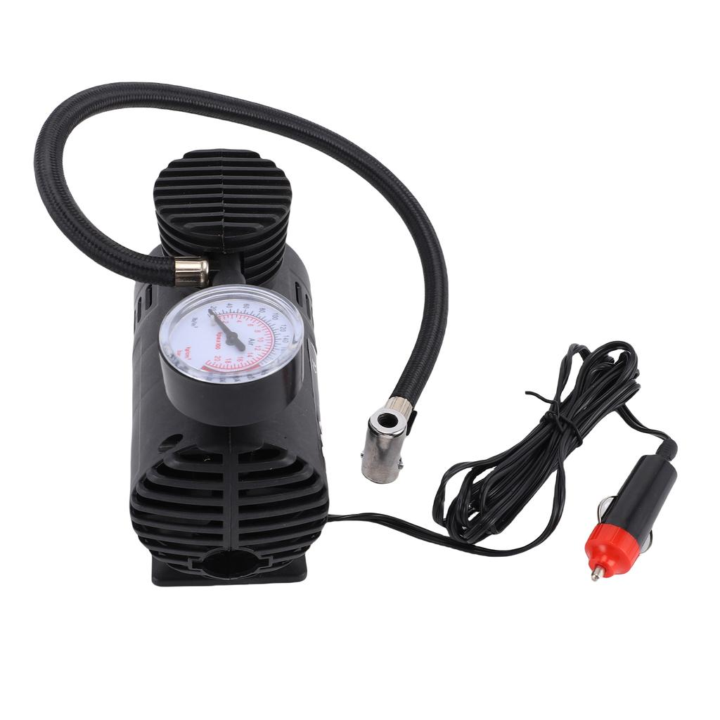 , משאבת ניפוח צמיגים חשמלית ניידת 12V 300 PSI למכוניות, אופנועים, תלת-אופניים, צמיגים חשמליים, כדורגל, כדורסל