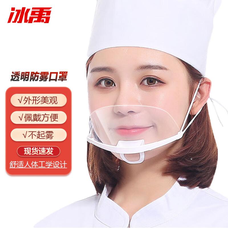 Bingyu Transparent Anti-Fog Catering Face Mask One Size