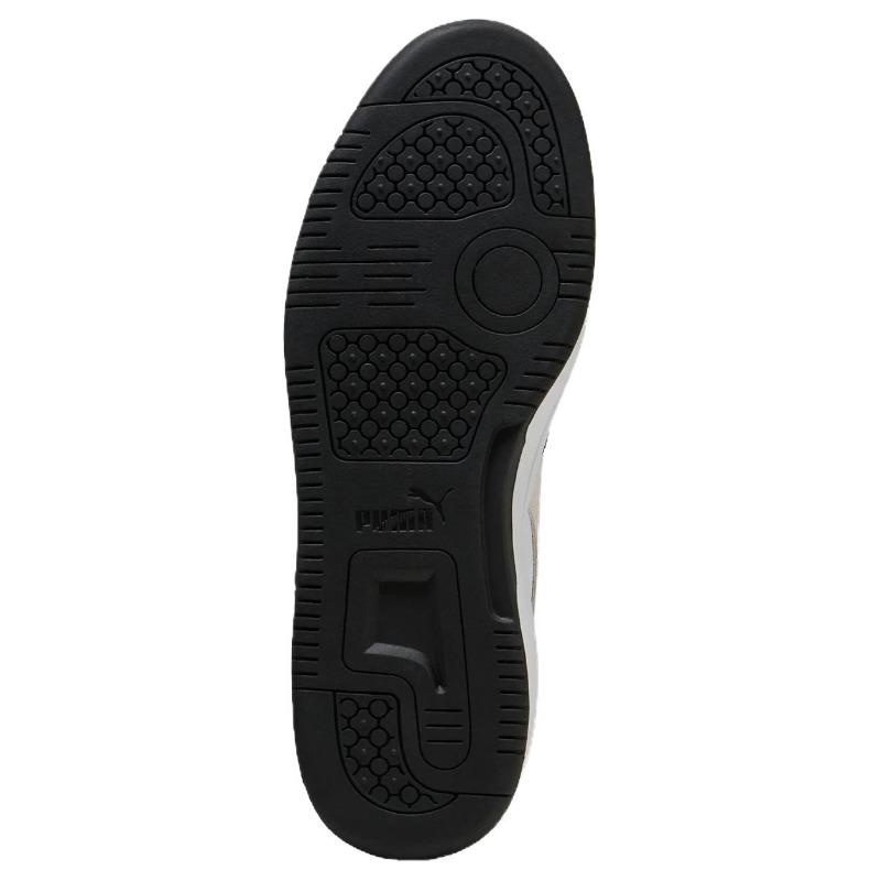 Puma Rebound V6 Men Stylish Thin Sole Wear Resistant Low Top Skate Shoes Black White 402262-01