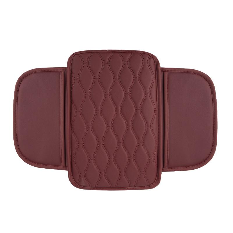 Car Armrest Box Height Pad Universal Leather Armrest Cushion Memory Foam Support Armrest Storage with Pocket Central Universal