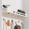 Carbon Steel Door Hook Clothes Rack No Punching Kitchen Storage Towel Holder Bathroom Wall Hanging Hooks
