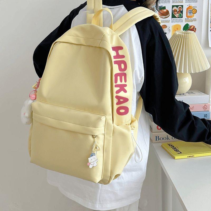 School Bag Girl Junior High School Girl New Simple and Versatile Japanese Travel Backpack Design Sense Backpack