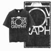 2026 Hot Sale Washed Distressed Men Women Photographer T-Shirt Photography Black Cotton Camera Lover Graphic Print Cotton Tee Shirt Short Sleeve Top