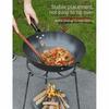 Verstärkter Stahl Camping Lagerfeuer Dreibein Faltbar Camping Grill Topfhalter Camping Küche