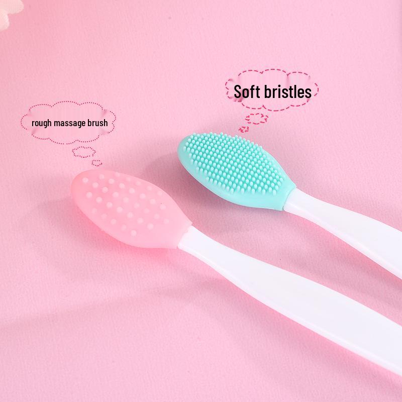 Dual-Sided Facial Cleansing & Exfoliating Brush for Blackheads