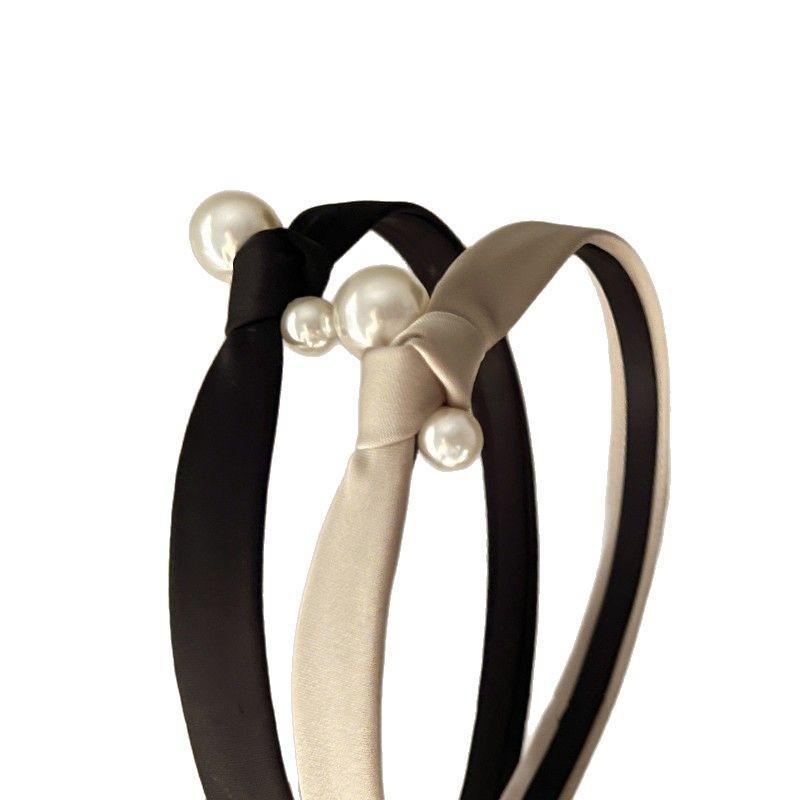 Women's Full Pearl Headband Sweet Elegant Hairband Padded Comfortable Hair Hoop for Date Night Party Hair Accessories