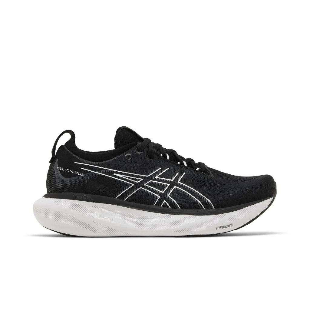 ASICS Womens Gel Nimbus 25 'Black Pure Silver' (women's sizes) Black / Pure Silver Running Shoes 1012B356 001