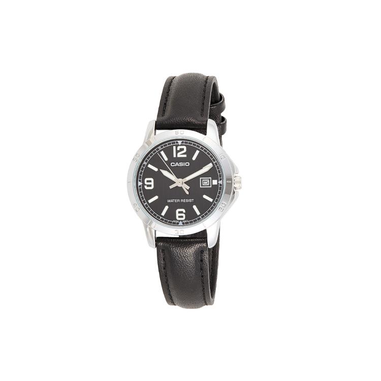 CASIO Women s Standard Series Black Watch LTP-V004L-1B LTP-V004L-1B Black Dial