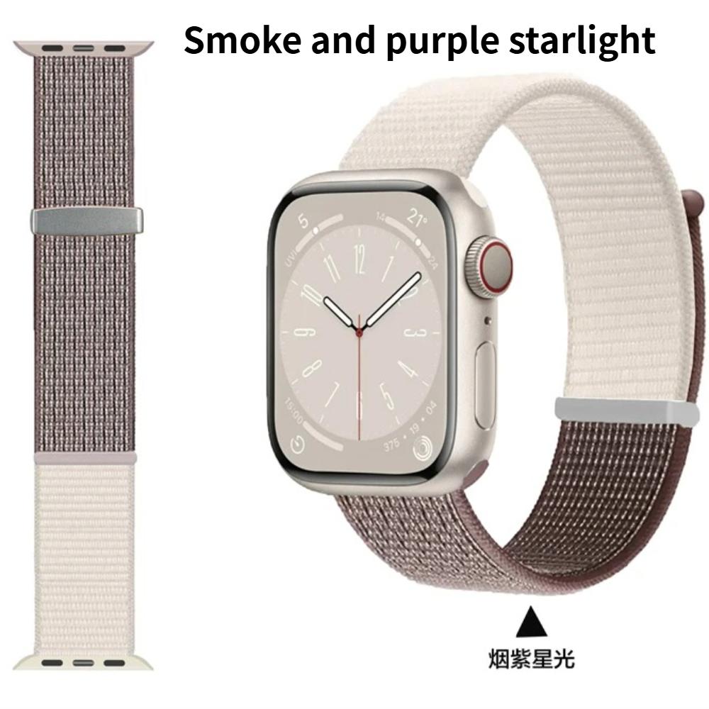 Nylon Loop Strap For Apple Watch Series11 Band 46mm 45mm 44mm 41mm 42mm 40mm 38mm Correa Bracelet For IWatch Ultra3 49mm 10 9 8 7 6 SE 5 Smart Belt