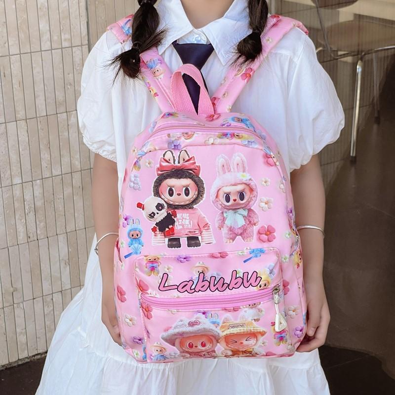 School Bag Backpack Large-capacity Children's Bag LABUBU Elementary School Backpack Girl Boy School Backpack