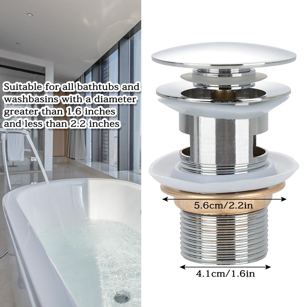 Zinc Alloy Sink Drain Stopper with Overflow Hole