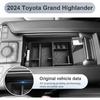 Applicable 2024 Toyota Highlander Dashboard Storage Bag 2024 Grand Highlander(Mixing)Console Tray 2024 Grand Highlander Accessories with Coin and