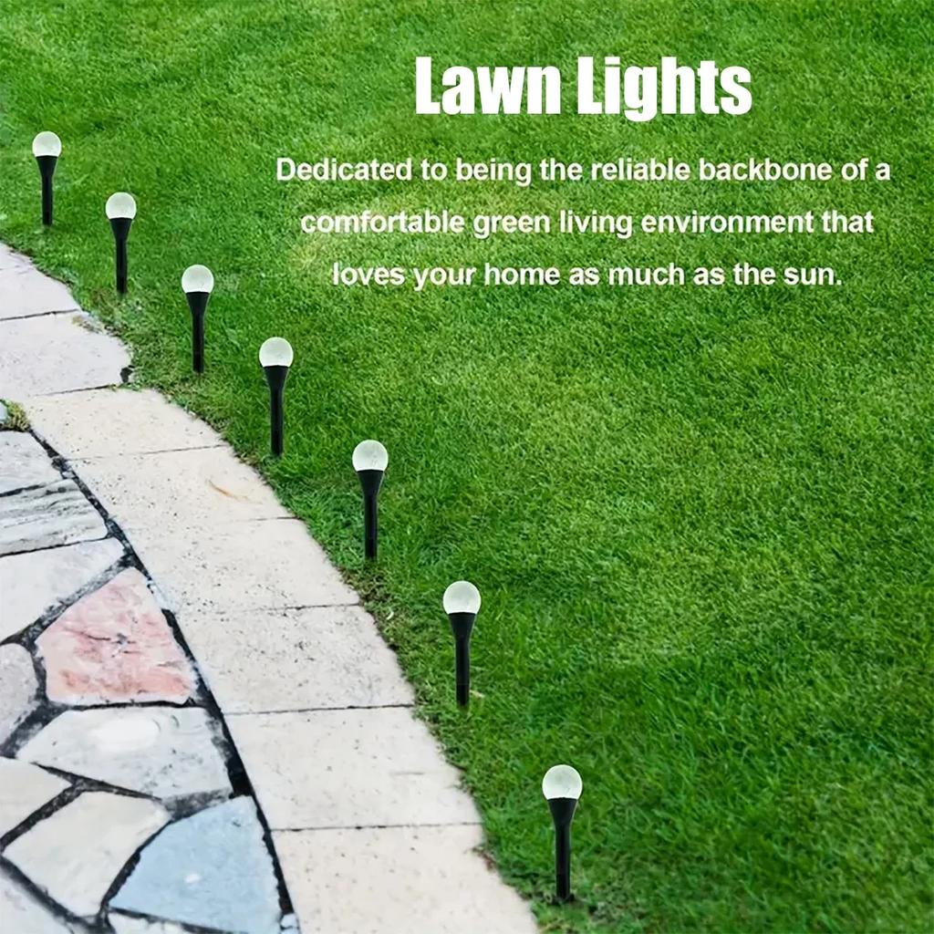 Outdoor Solar Bubbles Lawn Lamp String Set Landscape Decoration Waterproof Leds Solar-Powered Stake Lights for Garden Yard