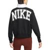 Nike Sweatshirts Women's Black/White Stand Collar Moderate Regular DQ6944-010