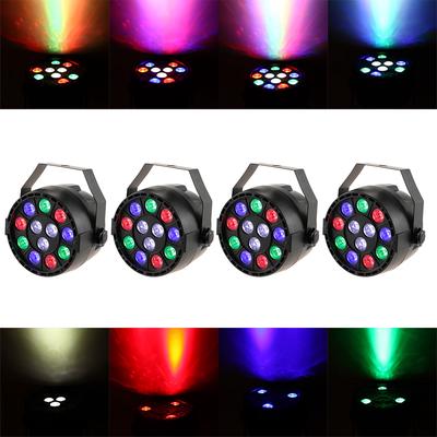 Lixada DMX-512 RGBW LED High Power Stage PAR Light Lighting Strobe Professional 8 Channel Party