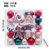 Christmas Baubles Set Ins European Gingerbread Man Painted Ornaments Xmas Tree Hanging Decorations