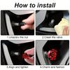 4Pcs Bone Skull Car Tire Valve Caps Dustproof Anti-Theft Air Leak Protection Standard 8V1 Thread Auto Wheel Styling Caps Valve Stems 1