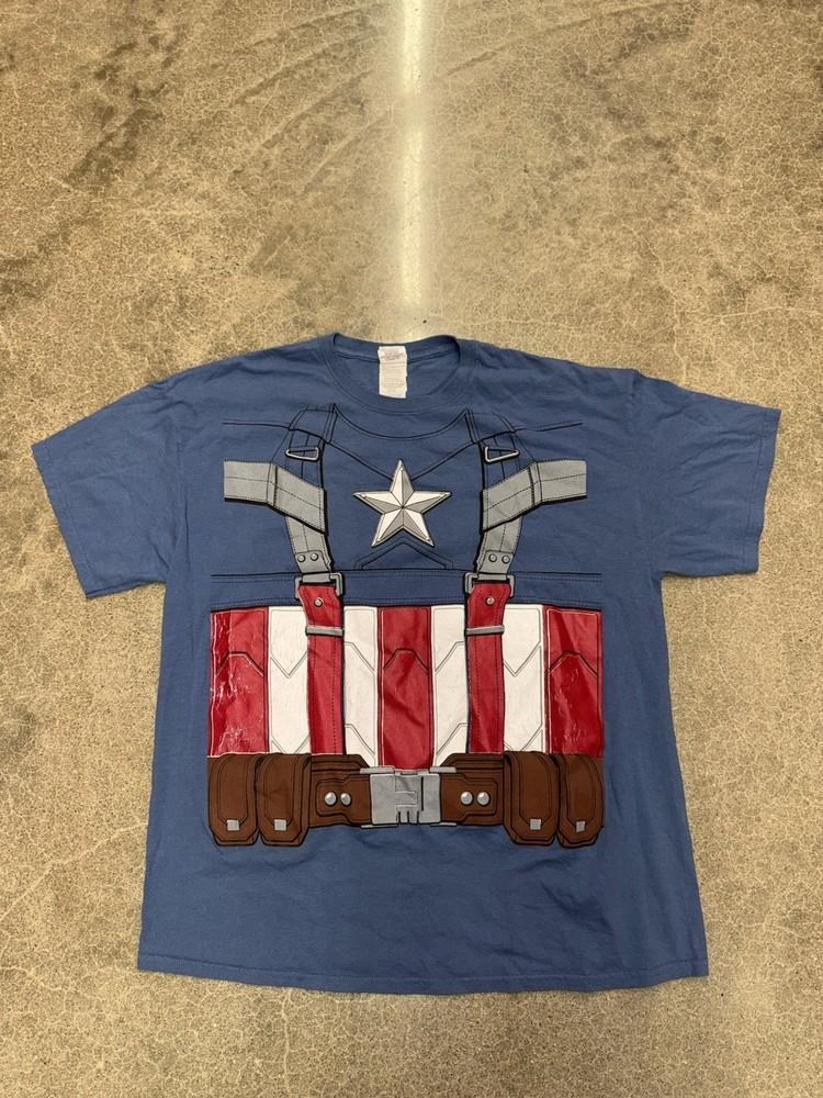 

Rubie039s Costume Men039s Marvel Captain America T-Shirt Size XL Unisex T-Shirt L