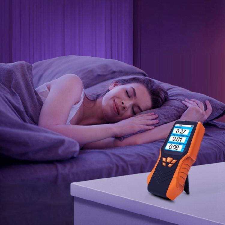Handheld Radon Air Quality Monitor Temperature Humidity Sensory Gas Detector with LCD Display Real Time Monitoring