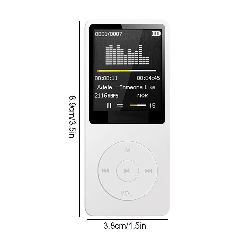 MP3 Player USB Record 1.8inch Screen Media Lossless Portable Sports Music Player