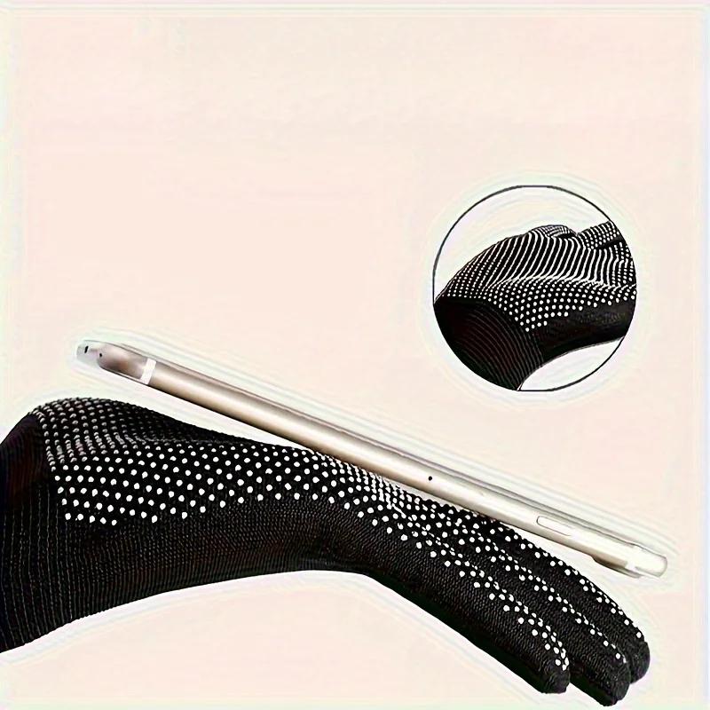 Rutschfeste Touchscreen Nylonhandschuhe Herren Damen Sommer Outdoor Reiten Sport Fitness Atmungsaktiv Rutschfest Sonnenschutz Fingerhandschuhe