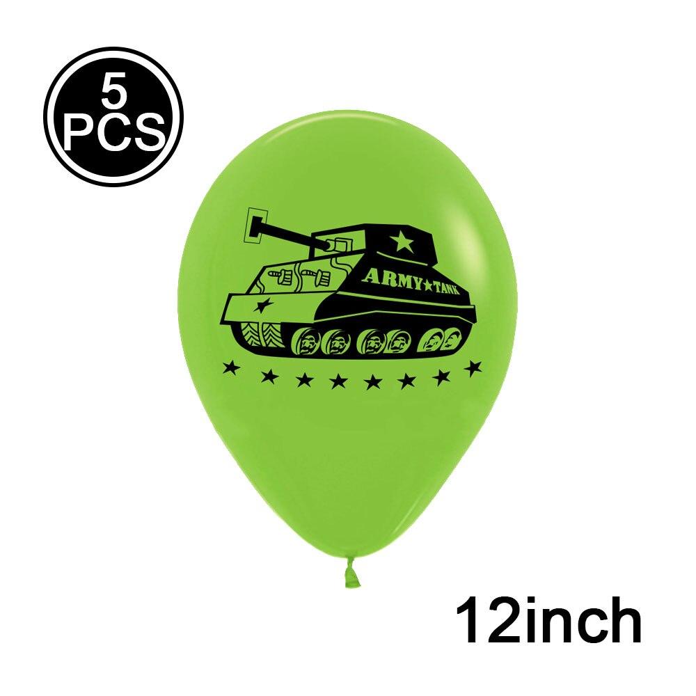 Tank Party Camouflage Latex Balloon Combo Package Military Theme Party Boy Birthday Party Decoration