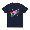 Nyan Cat Zabawny Mem T-shirt Tęczowy Mężczyźni Kobiety Odzież Moda T-shirty Harajuku Codzienne Bawełniane Krótkie Rękawy T-shirty Streetwear