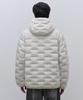 Musinsa Standard Brick Line Hooded Light Down Jacket [Off-White]