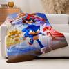Movie S-Sonices T-The H-Hedgehog 3 Blanket For Sofa Office Bed Plane Travel Sleep Read Relax Camping Soft And Warm