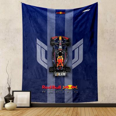 Red Bull Racing F1 Auto Modrý Vzorovaný gobelín do ložnice a obývacího pokoje domácí dekorace pohovky