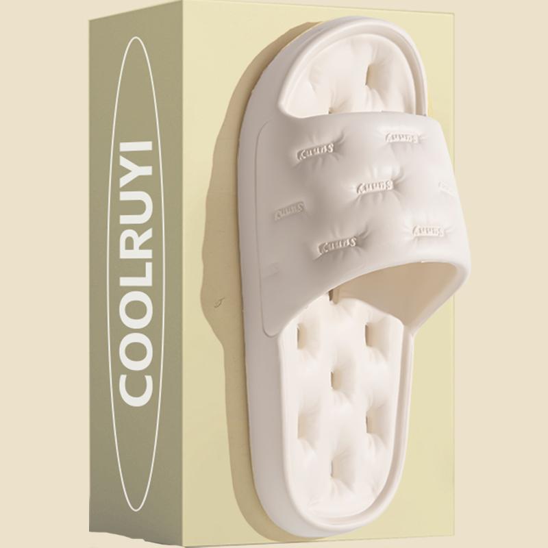 Eva Non Slip Bathroom Shower Slippers Women Leakage Feeling Stepping On Feces Soft Slides Woman Hollow Out Home Flip Flops Mujer