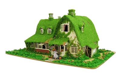 Sankei Riesen-Sitzsäcke Studio Ghibli Serie Lieferservice Kiki und Haus Papierbastelset 1/150 Kikis Jijis (Residenz Okino) MK07-22
