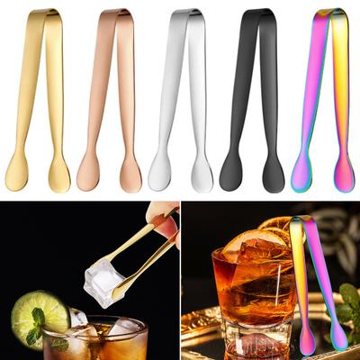 Mini Tongs Rustproof Corrosion Resistant Comfortable Grip Anti-skid Serving Tongs Ice Cubes Clamp Kitchen Tool