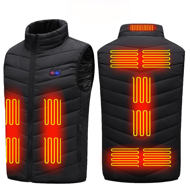 Colete aquecido masculino feminino jaqueta aquecida usb aquecimento roupas térmicas caça inverno moda jaqueta de calor