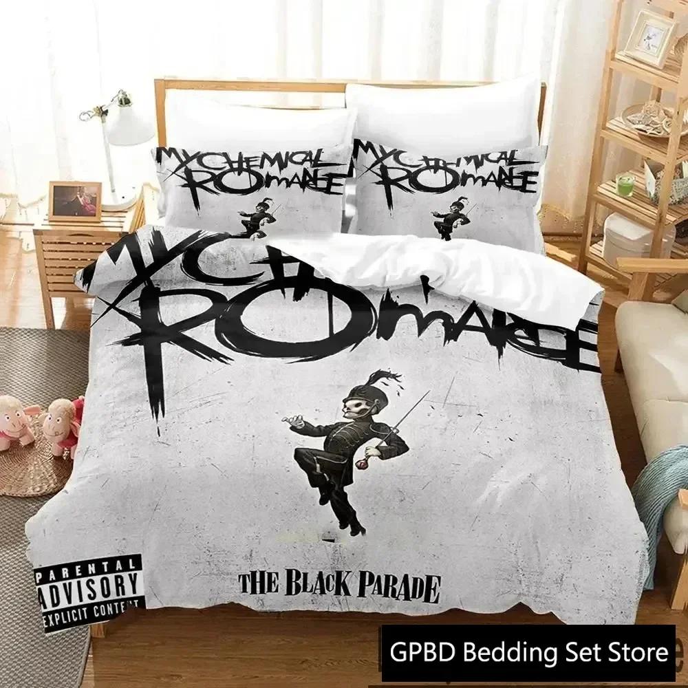 3D Druck My Chemical Romance Bettwäscheset Jungen Mädchen Twin Queen King Size Bettbezug Kissenbezug Bett Jungen Erwachsene