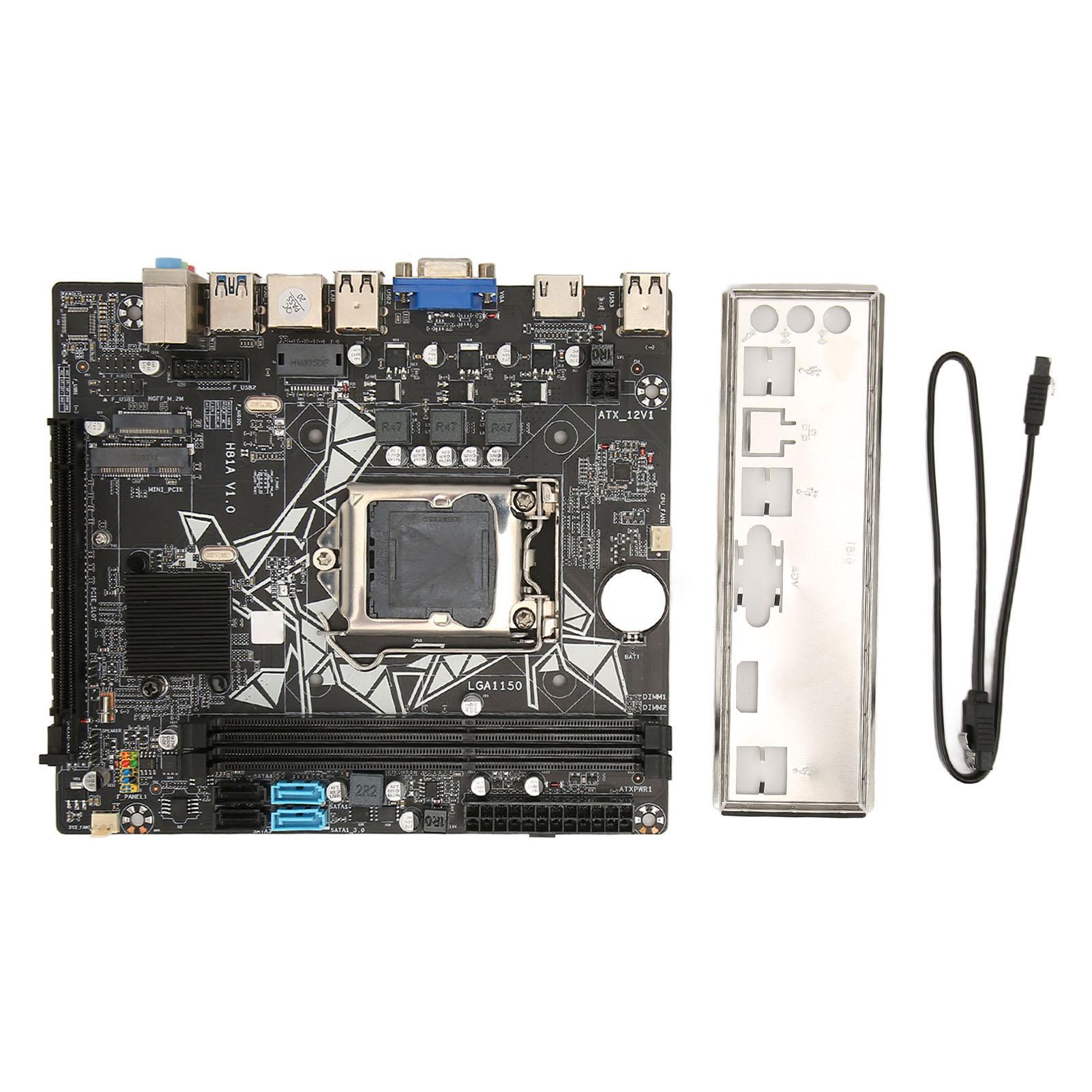 

Материнська плата H81A Professional підтримує LGA 1150-контактний роз єм DDR3 для настільних комп ютерів з HD Multimedia
