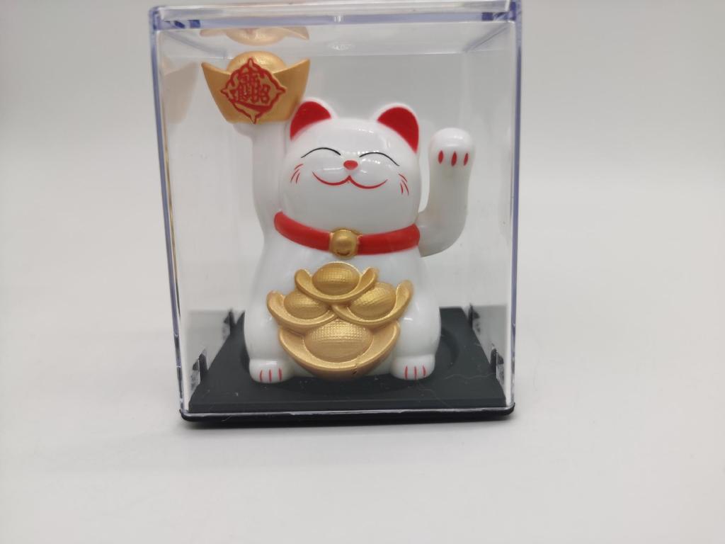 Solarbetriebene Winkekatze Figur - Kreatives Ornament und Einzigartiges Geschenk