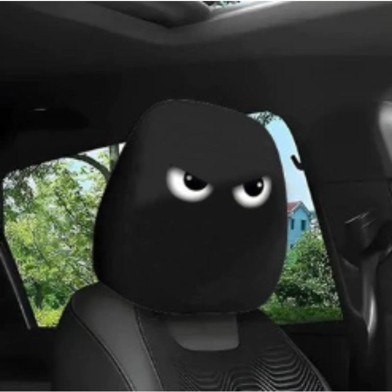 Funny Internet Celebrity Car Seat Headrest Cover Mask Universal Protection Headrest Covers Headrest Car Interior
