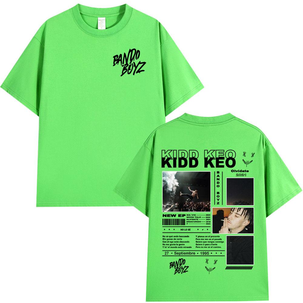 

Мерч тура рэпера Kidd Keo Bando Boyz, футболки, мужские, женские, модные, хип-хоп, уличные, летние, повседневные, из хлопка, оверсайз XL