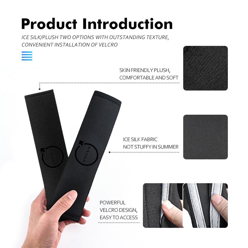 Universal Car Belt Shoulder Protector Pad Accessories For Volvo XC60 XC90 S60 S80 V60 C70 S40 C30 V90 V60 C40 XC40 V70 NS0