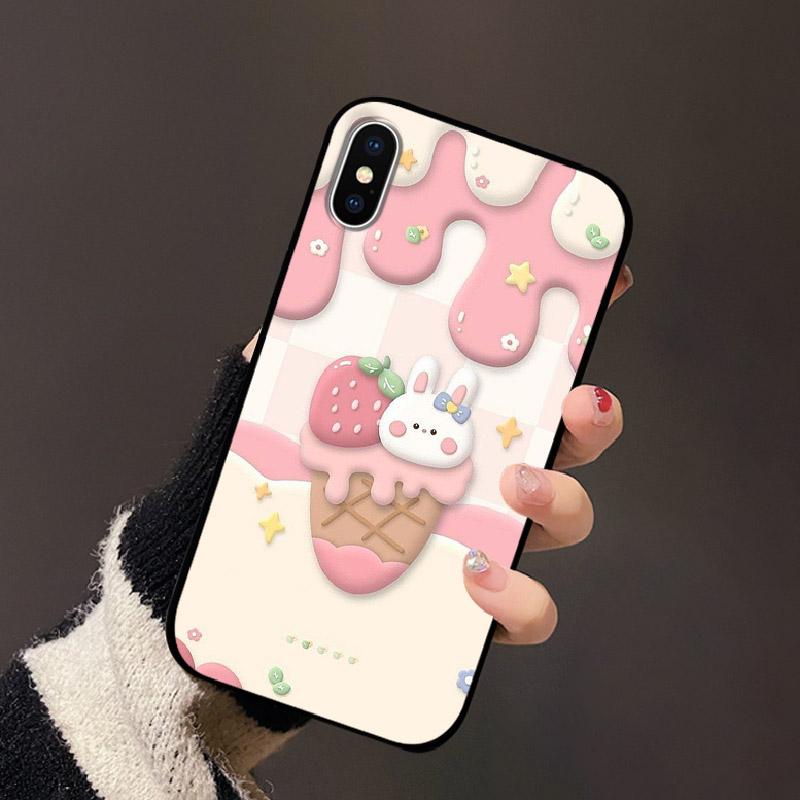For Apple iPhone XS Case XS Max Soft TPU Silicon Phone Back Cover For iPhone X XR Fashion Color Printed Shockproof Housing Cases