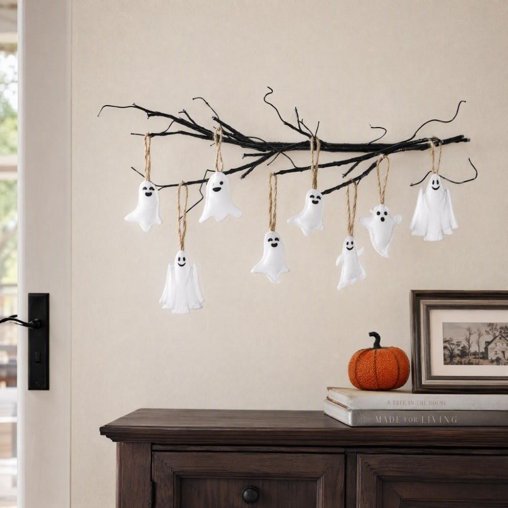 24PCS Halloween Party Halloween Ghost Hanging Decoration Halloween Home Festival Decor