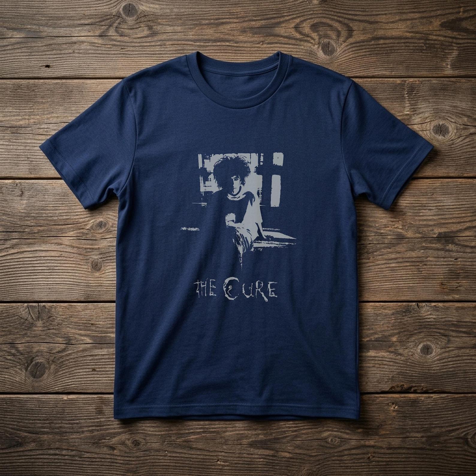 The Cure 90s Goth Concert Tee, Distressed Rock Graphic Shirt, Retro Alternative Apparel XL