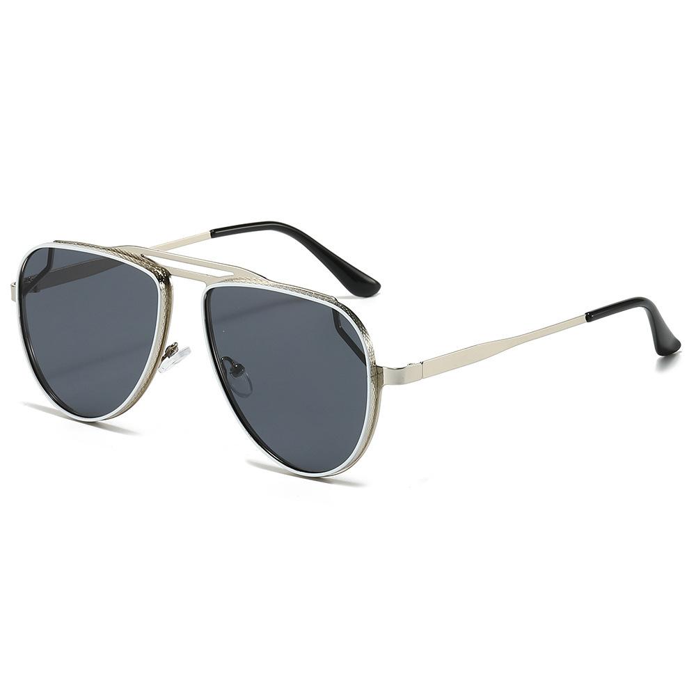 New Luxury Hollow Leopard Gradient Women Sunglasses  Double Framed Mirror Frame Fashion Leisure Sports Men Sun Glasses Uv400
