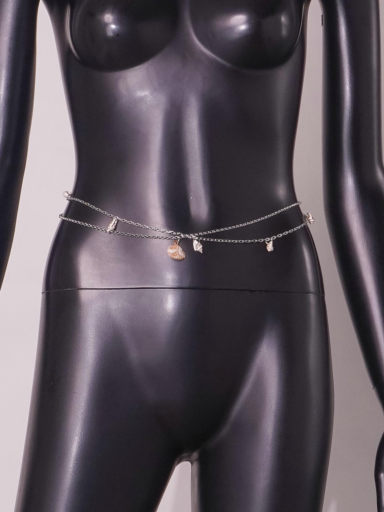 

Новые сексуальные красотки летние пляжные украшения для пупка цепочка на талию металлическая цепочка для тела серебряный