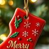 State Pride Christmas Ornaments Acrylic State Shaped Xmas Tree Hanging Decoration