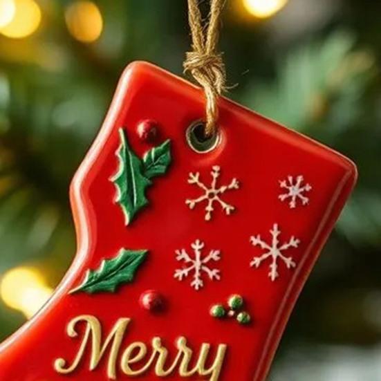 State Pride Christmas Ornaments Acrylic State Shaped Xmas Tree Hanging Decoration