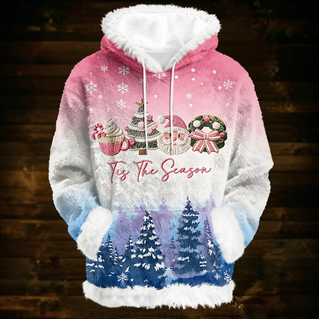 Hoodies For Women Oversized Winter Plush Cute Sweatshirts Pullover Trendy Fall Winter Clothes